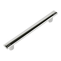 Slimline Dimple Handle Bright Chrome 128mm Pack of 2
