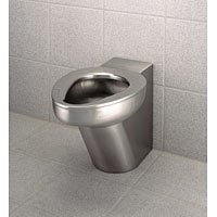 Non-Branded Stainless Steel Back To Wall WC Pan