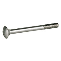 Threaded Coach Bolts A4 Stainless Steel M6 X 100mm Pack of 10