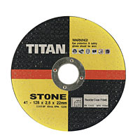 Titan Stone Cutting Disc 125 x 2.5 x 22mm Pack of 5