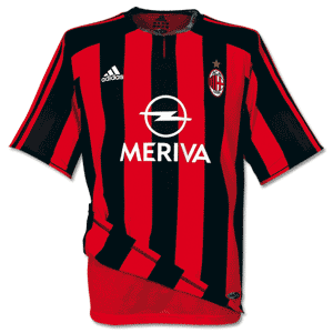 None 03-04 AC Milan Home Shirt - Authentic