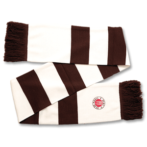 07-08 St. Pauli Logo Scarf - Brown/White