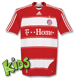 None 08-09 Bayern Munich Home Shirt Boys 4 Star