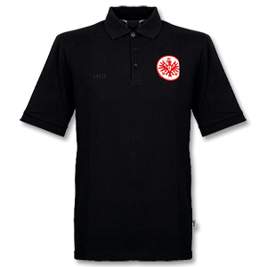 None 08-09 Eintracht Frankfurt Polo Shirt Black