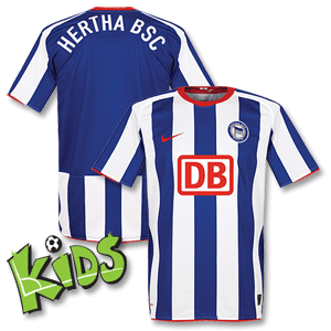 None 08-09 Hertha BSC Berlin Home Supporter Shirt Boys