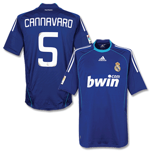 None 08-09 Real Madrid Away Shirt   Cannavaro No.5