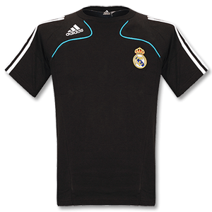 None 08-09 Real Madrid Polo Shirt - Black