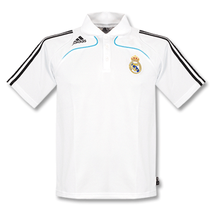 None 08-09 Real Madrid Polo Shirt - White