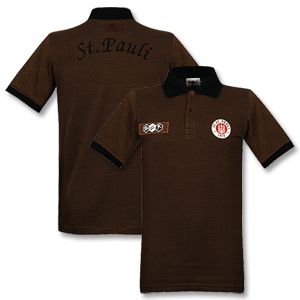 None 08-09 St. Pauli Polo Shirt - black/brown