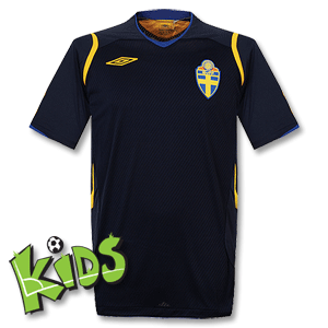 None 08-09 Sweden Away Shirt - Boys