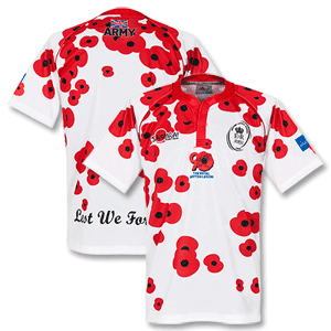 None 11-12 British Army Poppy Rugby Shirt