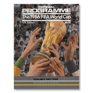 None 1986 World Cup Official Souvenir Programme - UK