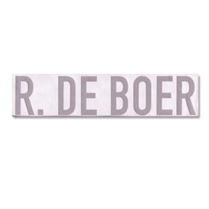 None 1998 Holland World Cup Home R. De Boer Official