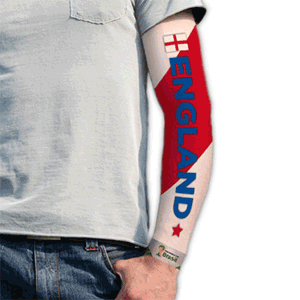None 2014 World Cup Tattoo Sleeve - England (1 in