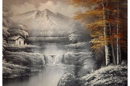 None Beautiful Landscape Large Oil Painting On Canvas 24x36``