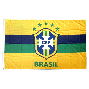 None Brasil Horizontal Stripe Flag