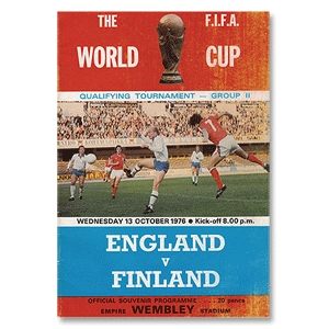 None England vs Finland - 1976 WC Qualifier at
