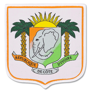 None Ivory Coast Embroidery Patch 90mm x 85mm