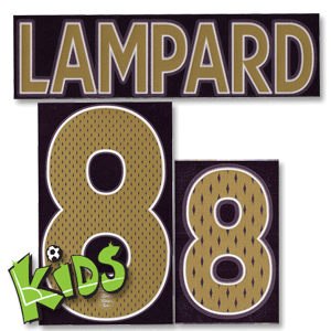 Lampard 8 06-08 England Away Junior Name and