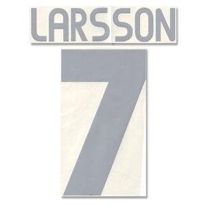 None Larsson 7 03-04 Sweden Away Official Name and
