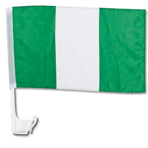 None Nigeria Car Flag