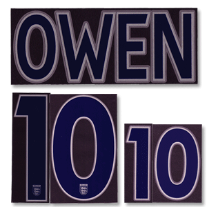 Owen 10 05-07 England Home Name and Number