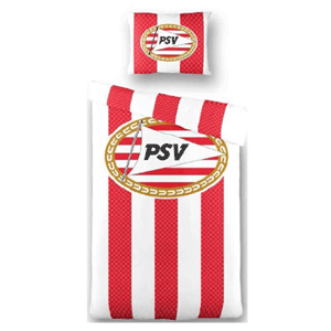 PSV Bed Linen + Pillow Case Red/White -