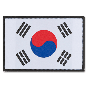 None South Korea Embroidery Patch 100mm x 70 mm