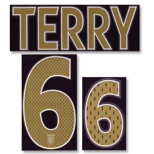 Terry 6 06-08 England Away Name and Number