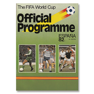 None WC Official Souvenir Programme UK Edition - 1982