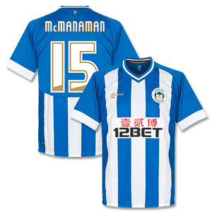 None Wigan Home McManaman Shirt 2013 2014 (Fan Style)