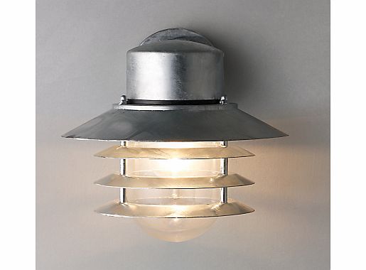 Vejers Outdoor Wall Light, Galvanised