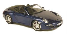 Norev Porsche Carrera 4S Convertible Blue Cobalt 2006