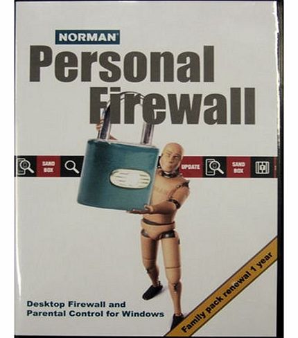 Norman Data Defense Systems UK Norman Personal Firewall (Family Pack, 1 Year Renewal) (PC)