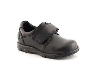 Norvic Leather Shoe With Strap Trim - Infant