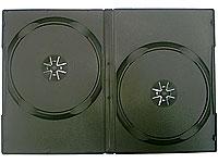 Novatech 25 Pack Of Full Size DOUBLE Black DVD Cases For DVD Media - Full DVD Case size