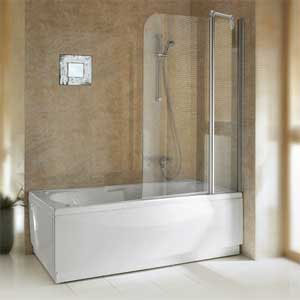 Novellini Aurora 3 Bath Shower Screen