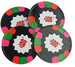 Novelty Chocolate Co. Dark Chocolate and Mint Poker Chips