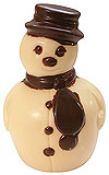 Novelty Chocolate Co. White Chocolate Snowman
