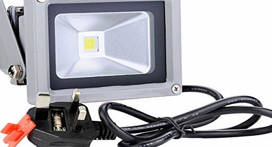 10W Warm / Cool Day white Led COB Floodlight Flood Light Outdoor 220V Garden Waterproof Spotlight Classic Security Wash Lamp Energy Saving (COOL WHITE)