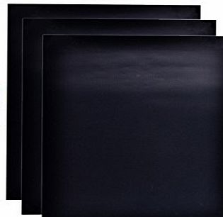 Noza Tec BBQ Grill Sheets Mat - Lifetime Guarantee - Set Of 3 Heavy Duty, Non-Stick Grilling Mats - 16 x 13 Inch - Use on Gas, Charcoal, Electric BBQ Grills - Ideal Gift by Noza Tec