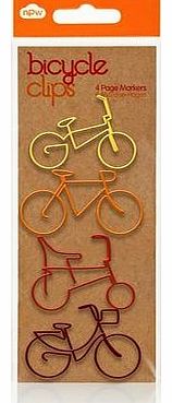 NPW Novelty Paper Clips - 14 To Choose From (Bicycle Clips - Orange)