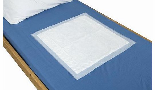 Lille Disposable Bed/Chair Incontinence Protection Pad, Size: 60 x 40cm (23.5 x 16``) - Pack of 35