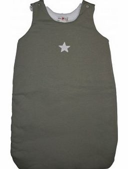 Baby sleeping bag star - grey M
