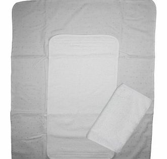 Numae Changing mat cover white - grey stars `One size