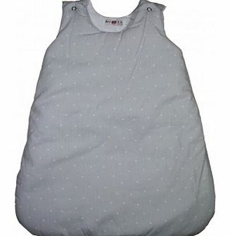 Numae Grey baby sleeping bag - white stars M,XL