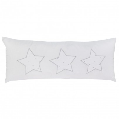 Numae Rectangular cushion - white, grey stars `One size