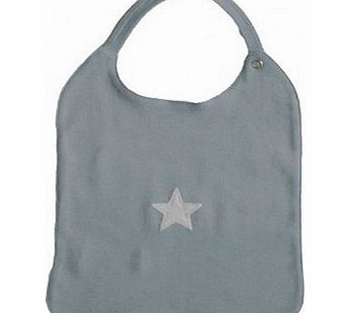 Numae Slate grey bib - white star `One size