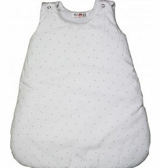 Numae White baby sleeping bag - pink stars S,M,L,XL