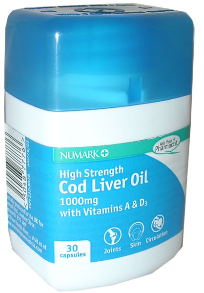 Numark High Strength Cod Liver Oil 1000mg (x30